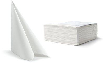Alvotex CHIC Airlaid 50 Servietten, Stoffähnlich, Hochwertige, Einwegserviette, Weiß, 40x40cm
