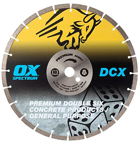 OX Spectrum Premium Double Six Diamond Blade - GP - 350/20mm