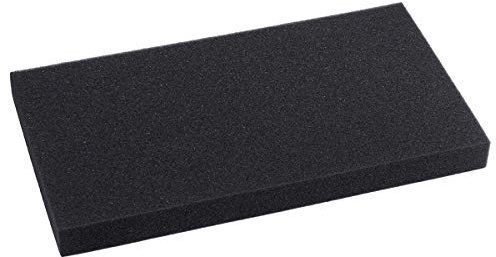 Aquaneat Schaumstofffilter für Aquarien, Fische mit Faltenbildung, 28 cm / 58 cm, 23 Black (Fine)