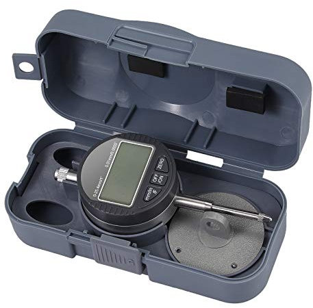 AUTOUTLET Digital Messuhr 0.01/0.0005'' Digital Messtaster 0-25.4mm/1''Messbereich Digital Indikator Messgerät Nullstellung mm/inch/F Anzeige Dial Indicator Messgerät Industrie Indikatoren