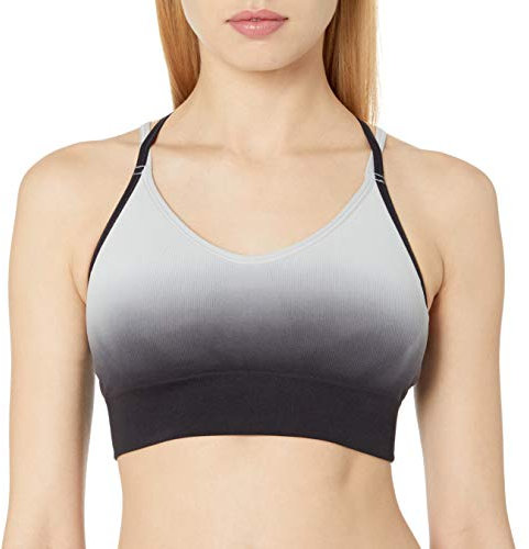 C9 Champion Damen C9 Women's Seamless Dip Dye Cami Bra Sport-BH, Silberstein/Ebenholz, Medium