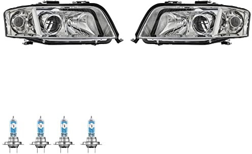 Scheinwerfer Set rechts & links H7/H7 für A6 Avant 4B C5 4B2 inkl. Lampen
