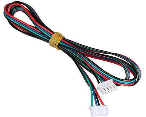 6 unids 1.5M/5ft motor paso a paso cables XH2.54 4pin a 6pin blanco terminal paralelo motor cables para impresora 3D motor paso a paso