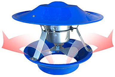 SSCYHT Bomba de extracción de Humos guiada por el Techo, Extractor de Humos de Chimenea, Ventilador de Escape para Chimenea, Inductor de Tiro, Barbacoa Extractor de Aire,50 Watts 3 Leaves