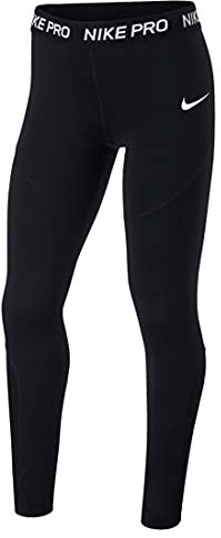 Nike Pro Kids Leggings (S, Black/White, s)