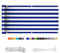 HERILIOS Balkon Sichtschutz, Balkonabdeckung 220 g/m² Innen Balkonverkleidung UV-Schutz (210Größen&21Farben) mit Ösen Kabelbinder und Kordel für Balkongeländer Terrasse,85X100CM Blau-weiß gestreift