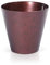 Corten Pot de fleurs en acier effet béton pour intérieur ou extérieur (1, court 25 cm)