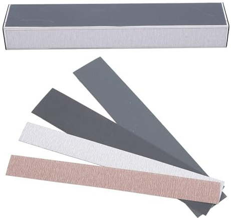 Gitarren Bund Nivellierungs, 20x3,8x2,5cm/7,9X1,5X1 Zoll Schleifbalken Nivellierstange mit selbstklebendem Schleifpapier, Nivellier Feilenwerkzeug Griffbrett Luthier Tools für Bass Gitarre Saite