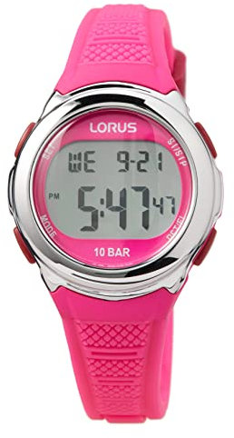 LORUS Unisex Kinder Digital Quarz Uhr mit Silikon Armband R2395NX9