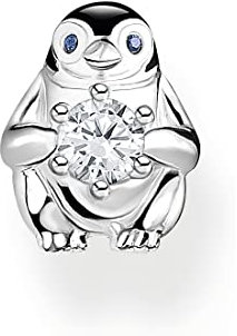 THOMAS SABO Einzel Ohrstecker Pinguin mit weißem Stein