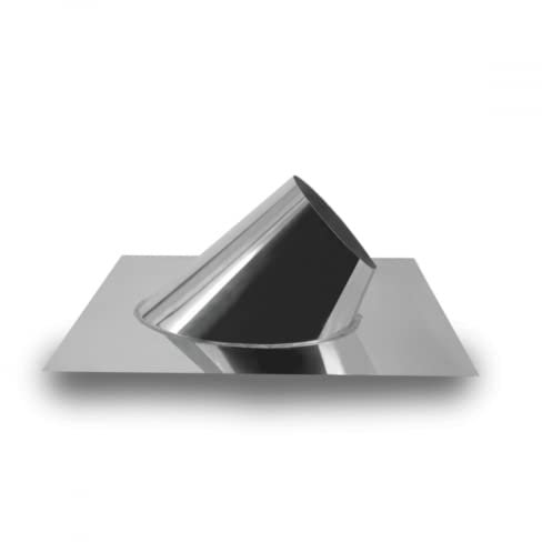 Edelstahlschornstein Dachdurchfuhrung 5-30° aus Aluminium I Zubehör für Kamin und Ofen I ø 220 mm I Dachausstieg I Optimale doppelwandige Isolierung I Für ein ø 150 mm Rohr I Oskar