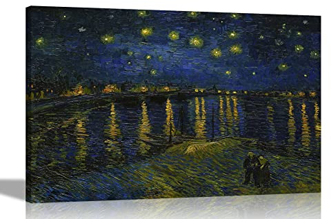 Vincent Van Gogh Kunstdruck auf Leinwand, abstrakt, Wandbild gerahmt, 101 x 76 cm