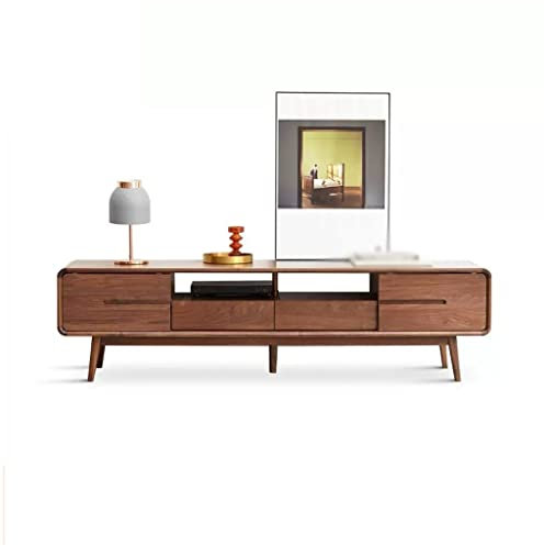 ARINAL Mobile TV Porta TV con 4 cassetti e Ripiani Aperti Modern Entertainment Media Center Console Home Armadietto Vintage Centro di Intrattenimento (Color : 180 * 40 * 45CMm)