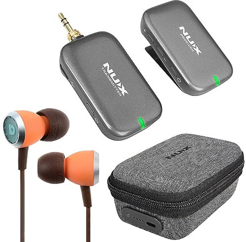 Generisch Nux B-7 PSM - Sistema di monitoraggio wireless in-ear con custodia di ricarica + auricolari Audiofly
