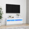 fernsehschrank Weiss,tv Board Weiss,fernsehtisch Weiss,TV-Schrank mit LED-Leuchten Weiß 100x35x40 cmtv Sideboard,fernsehschrank,tv Board Weiss,tv Board,