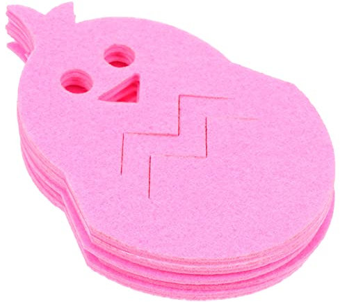 Cabilock 8 Piezas Cubiertos Pollito Estuche para Cubiertos Porta Cubiertos De Tela Decoración De Pollitos De Pascua Soporte para Utensilios De Pascua Comedor Aparato Banquete Tela No Tejida