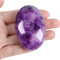 XIANNVXI 2.4 Groß Amethyst Stein Kristalle Sorgensteine Natürliche Poliert Palme Edelsteine Massage Heilung Reiki Energiestein 1PC