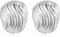 BOUTIQUELOVIN Statement Dupes Ohrringe Silber 925 Tropfen Creolen Damen Geschenk für Frauen Freundin Mama Mädchen