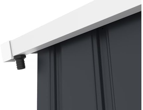 Gouttière pour abri de Jardin en métal de 6 à 13 m2