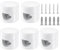 Lámpara columpio mono, 5 piezas, para columpio mono, portacables, para lámparas DIY, fijación de techo, portacables de pared para colgar
