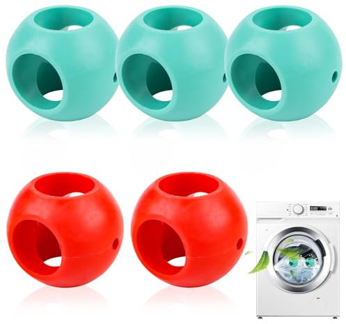 5PC Waschkugel für Waschmaschine Anti Limescale Waschkugel Ball Waschball Wäschekugel Waschmaschine Sauber Wiederverwendbare Waschkugel für Waschmaschine, Geschirrspülmittel