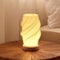 Dawnwake Nachttischlampe Tischlampe, Led Tischleuchte Deko Wohnzimmer, Schlafzimmer Tischlampen, Nachtischlampe Mit Holzsockel, Bedside Table Lamps (Medium-F)