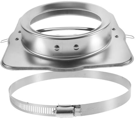 BUGUUYO Rückschlagventil Geräuschlos für 150x150mm Edelstahl Dunstabzugshauben Langlebig Geeignet für Persönliche Heimküche und Hotel