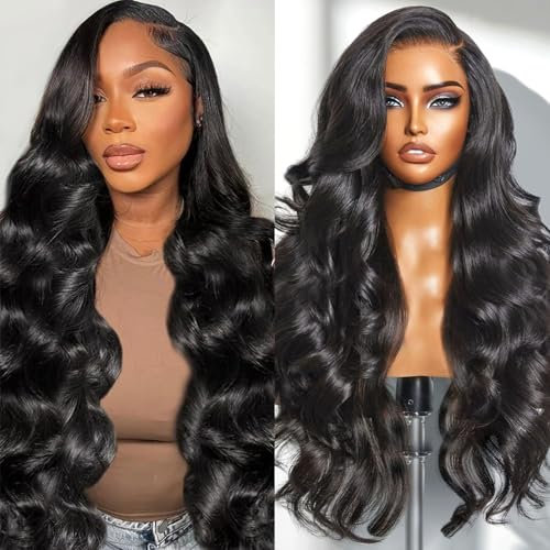 Junemet 20 Pouces Perruque Cheveux Humain Femme Naturelle Brésilien Densité 200% 13x4 Body Wave Lace Wig Perruque Femme Glueless Lace Wig Human Hair Sans Colle Couleur Naturelle