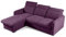BETTSO - Ecksofa mit Schlaffunktion Emil, Schlafsofa mit Bettkasten Couch, Wohnlandschaft L-Form, Verstellbare Kopfstützen, Bequemer Sitz, Universelle Seite - 215x167x97cm - violett, Kronos