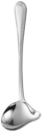 2 mestoli per salsa con beccuccio, 20,5 cm in acciaio inox, cucchiaio per salsa in acciaio inox, cucchiaio per salsa per salse, condimenti, con 1 cucchiaio da 7 cm