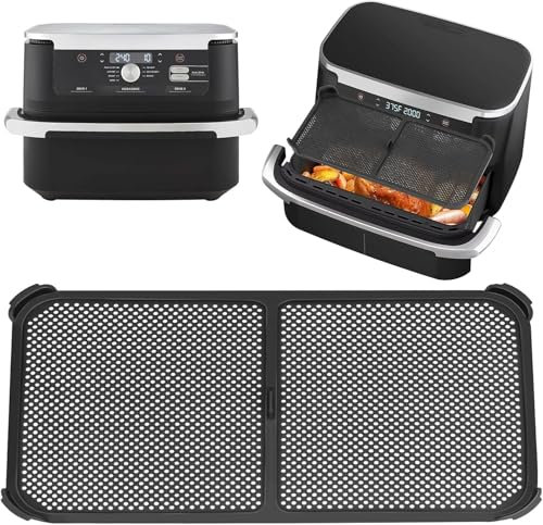 Air Fryer Splatter Screen,Foldable Air Fryer Splatter Guard Air Fryer Accessories Compatible with Ninja AF500,Silicone Air Fryer Splatter Guard Protection for AF500 Fryer Splatter Shield,14.56x8.26in
