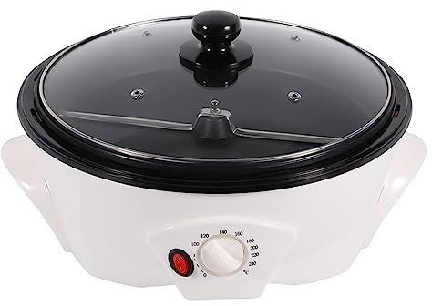 Kaffeeröster für Zuhause, 1200W Elektrische Kaffee Röster Maschine mit Stir Bar, Einstellbare 0-240°C, Kapazität 500g, für Rösten von rohen Kaffeebohnen, Erdnüssen, Melonenkernen