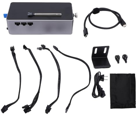 Tonysa Station d'accueil EGPU, Alimentation 800 W, Port PCIe 4.0 X4, Compatible avec Les Cartes Graphiques Externes jusqu'à 600 W, avec OCuLink USB 4.0 TGX Hot Swap, pour Ordinateurs (Prise UE)
