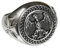 Fly Style Bundeswehr Ring aus Edelstahl - Bundesadler Ring Eisernes Kreuz - Herren Schmuck - Soldaten Ringe, Ring Grösse:18.1 mm