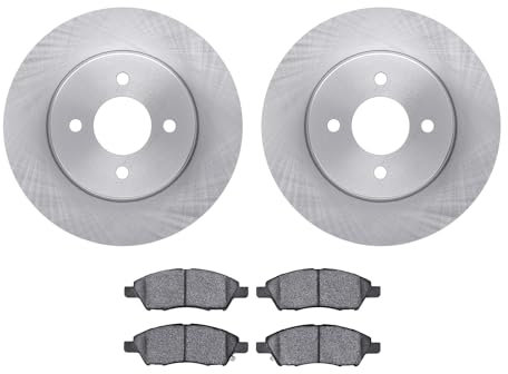 R1 Concepts Bremsen und Rotoren vorne, Bremsbeläge vorne, Bremsrotoren und Bremsbeläge, Keramik-Bremsbeläge und Rotoren, passend für Nissan Versa, 2014–2019, Nissan Versa Note, 2015–2019 Nissan Micra
