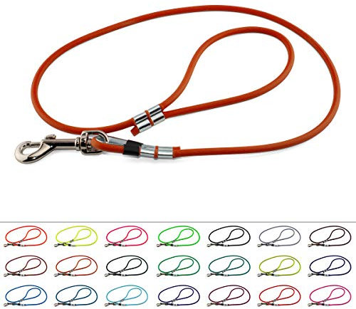 LENNIE BioThane Führleine, rund, Ø 6 mm, 3m lang, mit Handschlaufe, Hellbraun