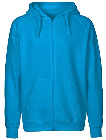 Neutral Mens Zip Hoodie, Größe:S, Farbe:Sapphire