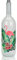 BRUBAKER Lichterflasche mit Aufdruck Flamingo mit Hibiskus 10 LED Lichter 34,7 cm Höhe Weiß