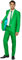 OFFSTREAM Herren Party Kostüm - 2 Stück Einfarbig Outfit für Halloween, Karneval, Fasching Party mit Jacke, Hose & Krawatte - Grün
