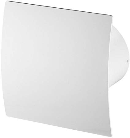 100mm Timer Extractor Fan White ABS Front Panel Escudo Wall Ceiling Ventilation