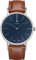Junkers Dessau Analog Quarz Uhr Lederarmband Saphirglas Indizes blau 9.16.03.01