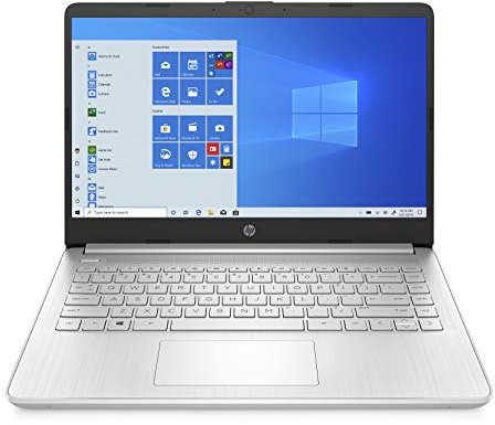 HP - PC 14s-fq0002sl Notebook, AMD Ryzen 5 4500U, RAM 8 GB, SSD 256 GB, Grafica AMD Radeon, Windows 10 Home, Schermo 14 Impronte Digitali, Webcam TrueVision 720p, USB, HDMI, Fast Charge, Argento
