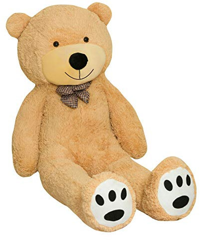 TEDBI Teddybär 200cm | Farbe Hellbraun | Groß XXL Teddy Bear Gigant Plüschbär Stofftier Kuscheltier Plüschtier Größe XL Braunbär Teddi Bär