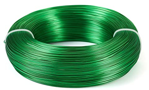 Cheriswelry. Alambre de aluminio de calibre 20 de 20 mm para hacer joyas, muñecas, esqueleto, manualidades, color verde