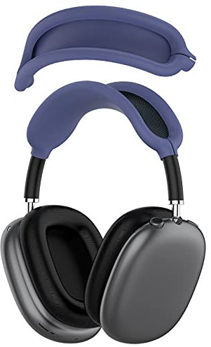 Huadea Kopfband Abdeckung Kompatibel mit AirPods Max Kopfhörer, Weiche Silikon Schutzhülle Case Zubehör für Apple AirPods Max (Blau)