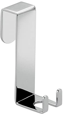 Gedy cromata, G-Thor Porta tergivetro, Misure e Peso: 2,1X4,5X7 CM & 0,04 kg, Gancio Muro in Ottone, Finitura, Design R&S, 2 Anni di Garanzia, Unica