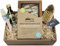 bax im Holz Geschenk Set zum Brotbacken mit Backform, Pinsel, Bürste und Rapsöl im edlen Geschenkkarton
