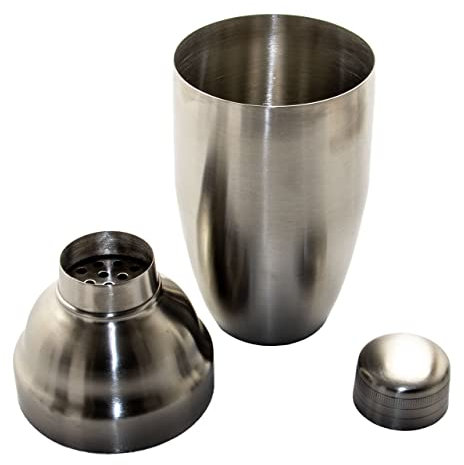 Airbrush City GmbH Coctelera (3 piezas, 0,55 l, 0,55 l, acero inoxidable)