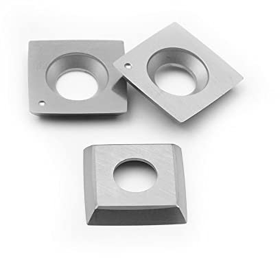 CDBP HM Vorschneid-Wendeplatten 15x15x2,5mm mit R150 Radius Schneidekante für Schaftfräser-Fräswerkzeuge und Hobelköpfe oder Hobelwellen, 3 Stück