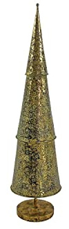 Werner Voss GmbH Metalltanne mit Sternen - Gold - Höhe 107 cm